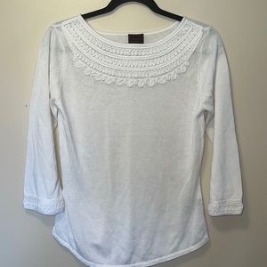 Braiding around neck & sleeves